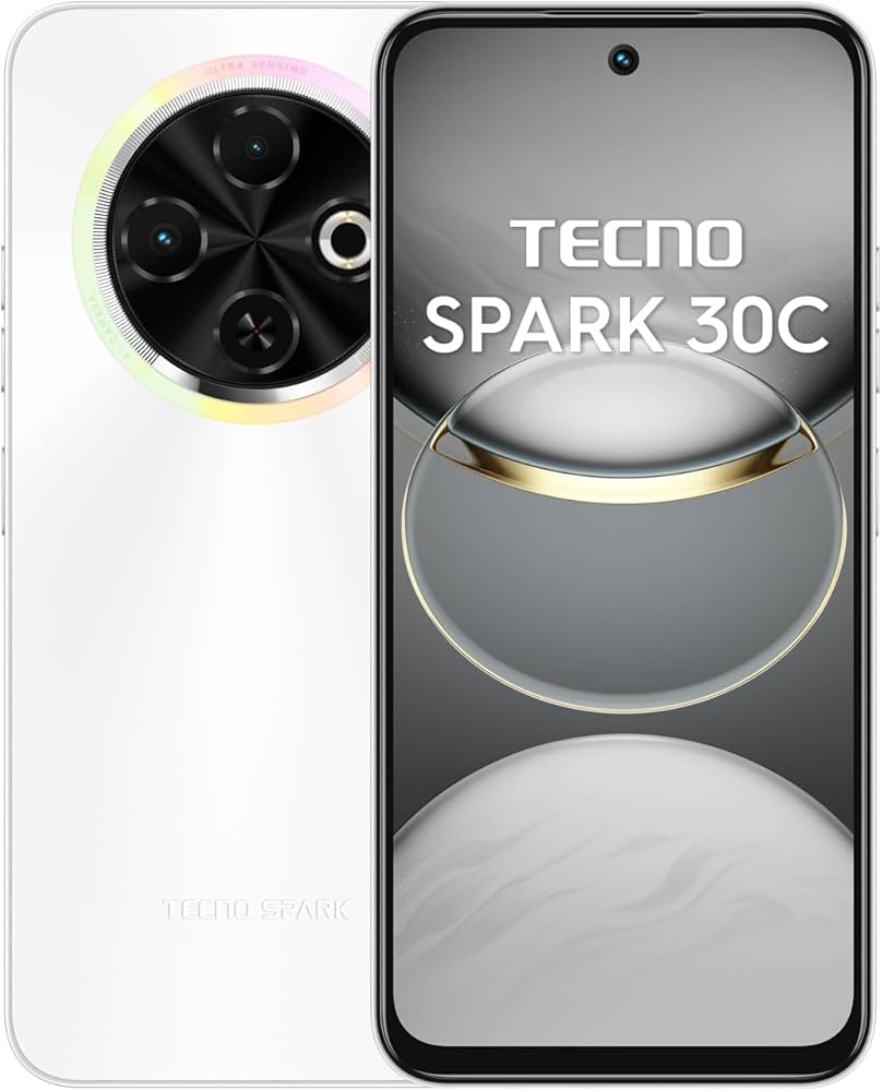 TECNO SPARK 30C 128GB +8(4+4)GB 120Hz 6.6" Dynamic Port 50MP Dual Speakers 7.8mm Ultra Slim 5000mAh 18W Type-C Dual SIM 4G Smart Phones Side Fingerprint phone