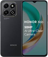 NEW HONOR X6B 6.56 inch LCD Display 6GB+128GB RAM 50MP+5MP Camera Mediatek Helio G85 Fingerprint (side-mounted) 5200 mAh Battery 35W, Android 14, 4G (TYP) Smartphones