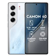 Tecno Camon 40 256GB ROM+8GB /128GB(8+8)GB RAM 6.78" AMOLED 120Hz Screen MTK Helio G100 Ultimate 45W 5200mAh 50MP Dual Speaker Android 15 Smart Phones Dual Sim phone