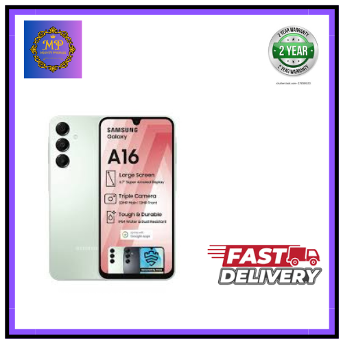 Samsung Galaxy A16 128GB+4GB 6.7" Super AMOLED Display 50MP Triple Camera Android 14 Mediatek Helio G99 5000mAh 25W Type-C Charge Smart Phones phone