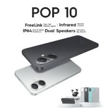 LATEST ARRIVAL!! TECNO POP10 6.67" IPS LCD Screen, 3GB RAM+64GB ROM, 5000mAh Battery, 13MP Rear & 8MP Front Camera, Android 14, Dual SIM, Type-C 10W Fast Charging -Smartphones
