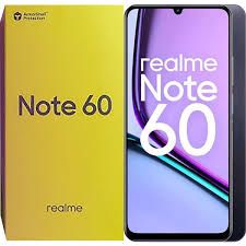 New Arrival Realme Note 60 128GB ROM + 8(4+4)GB RAM 6.74" 90Hz 32MP AI Camera IP64 Dust Water Resistant Android 14 Ultra Slim 5000mAh Type-C Smart Phones Side Fingerprint phone