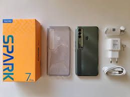 Refurbished Tecno Spark 7 Pro 4G+64GB Real memory dual sim Grade A Quality Arrived in 3 days Original Smart phone 6.6” Full HD  Android phones with free Screen Protector and Type C charge Cable