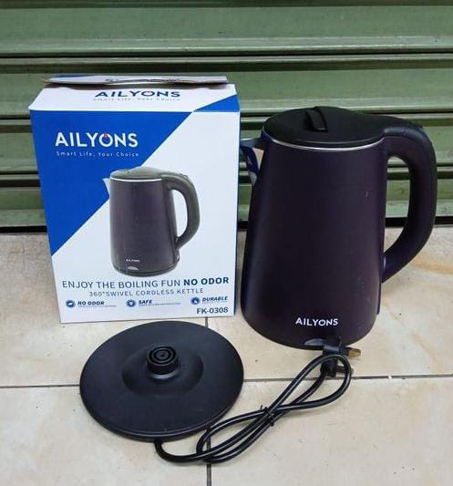 👍 Smell expensive while spending less ‼️ ‼️, buy your self unbreakable water heater jug with the model number FK -0308, it's portable, safe enjoy the boiling fun, with No Odour, 360 degrees swivel