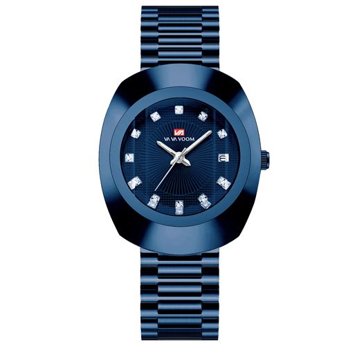 New Fashion Luxury Gold Stainless Steel Couple Watches | Diamond Cut Mirror Design | 30M Water Resistance Calendar Quartz Wrist Watch for Men & Women (32-40mm, Metal Straps)