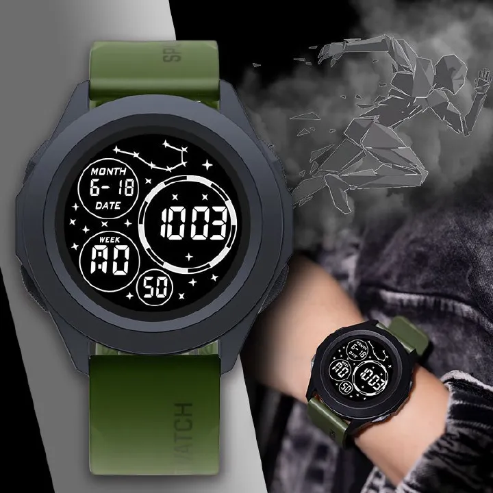 Men's Adventure Sports Watch | Waterproof LED Outdoor Watch | Multi-functional with Cold Light Display | Africa-proof Durable Design