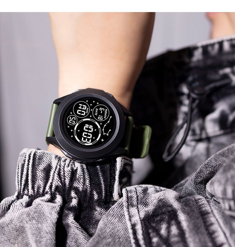 Men's Adventure Sports Watch | Waterproof LED Outdoor Watch | Multi-functional with Cold Light Display | Africa-proof Durable Design