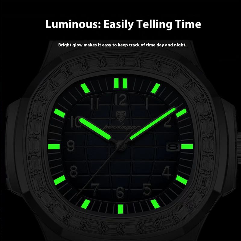 Swiss Luxury Men's Quartz Watch – Waterproof,Luminous,Durable Design for Business,Casual & Daily Wear | All-Weather Style
