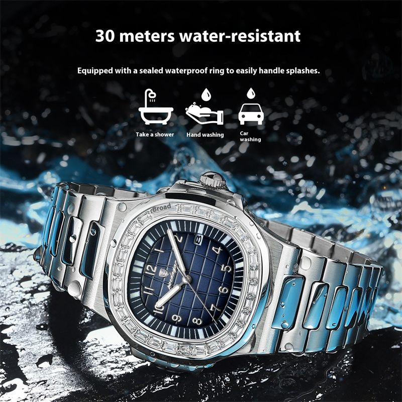Swiss Luxury Men's Quartz Watch – Waterproof,Luminous,Durable Design for Business,Casual & Daily Wear | All-Weather Style