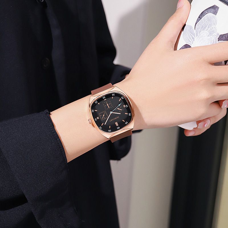Unisex Quartz Watch - Durable Silicone Strap Casual Wristwatch for School & Daily Wear, Fashion & Lightweight