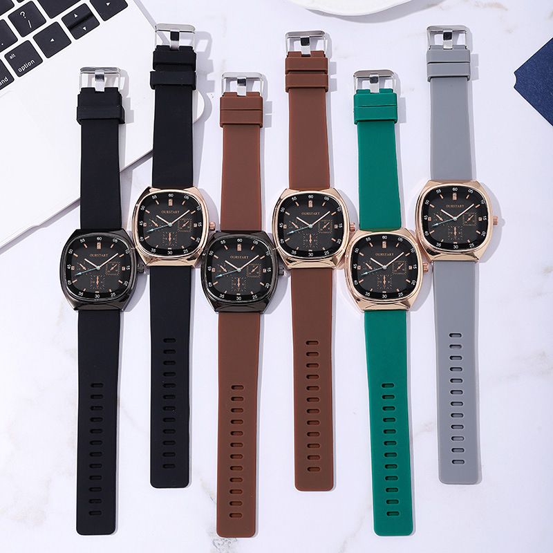 Unisex Quartz Watch - Durable Silicone Strap Casual Wristwatch for School & Daily Wear, Fashion & Lightweight