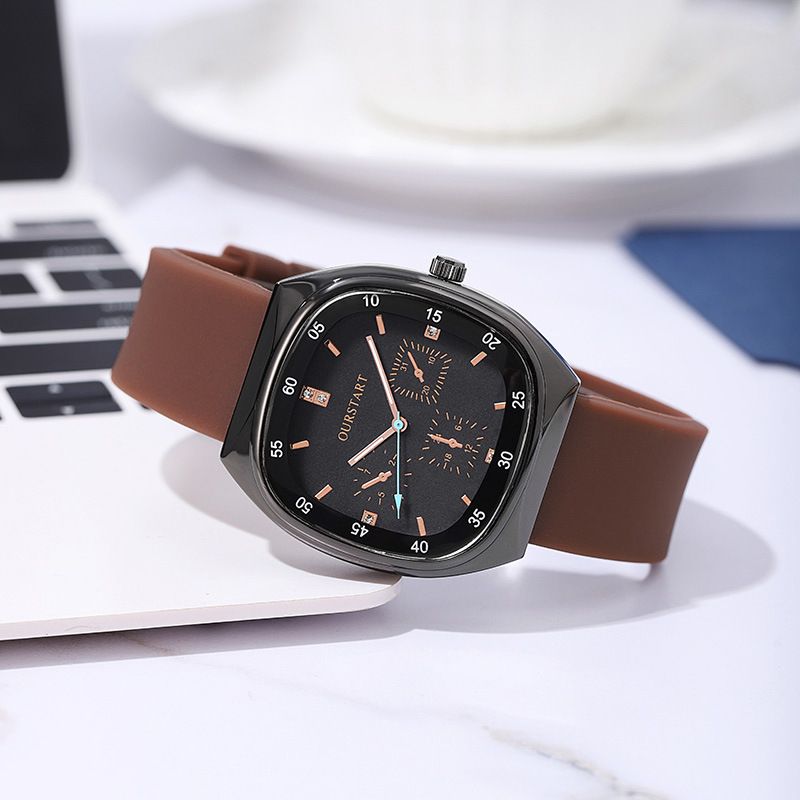 Unisex Quartz Watch - Durable Silicone Strap Casual Wristwatch for School & Daily Wear, Fashion & Lightweight