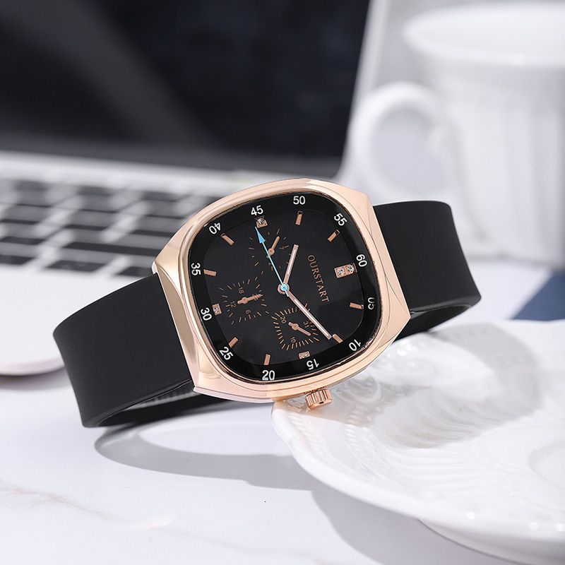 Unisex Quartz Watch - Durable Silicone Strap Casual Wristwatch for School & Daily Wear, Fashion & Lightweight