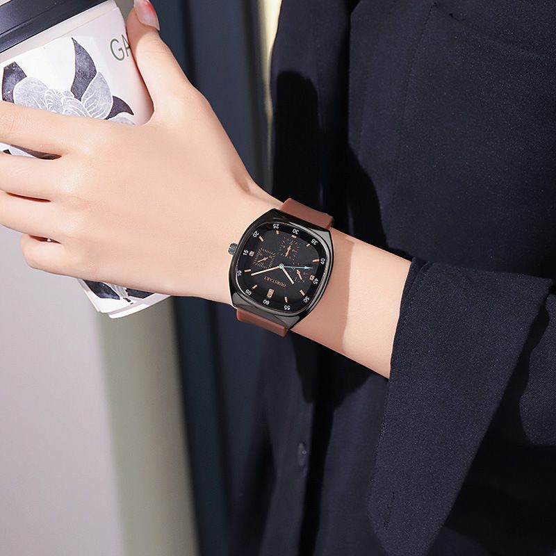 Unisex Quartz Watch - Durable Silicone Strap Casual Wristwatch for School & Daily Wear, Fashion & Lightweight