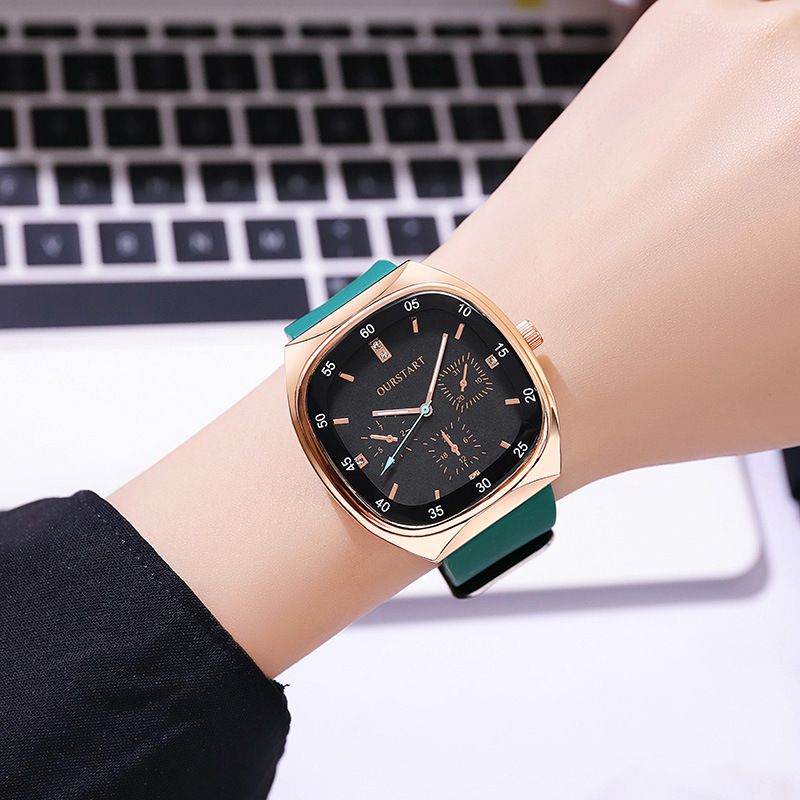 Unisex Quartz Watch - Durable Silicone Strap Casual Wristwatch for School & Daily Wear, Fashion & Lightweight