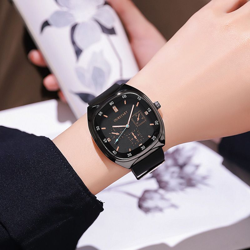 Unisex Quartz Watch - Durable Silicone Strap Casual Wristwatch for School & Daily Wear, Fashion & Lightweight