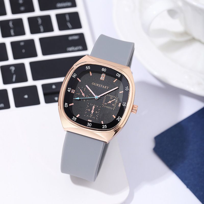 Unisex Quartz Watch - Durable Silicone Strap Casual Wristwatch for School & Daily Wear, Fashion & Lightweight
