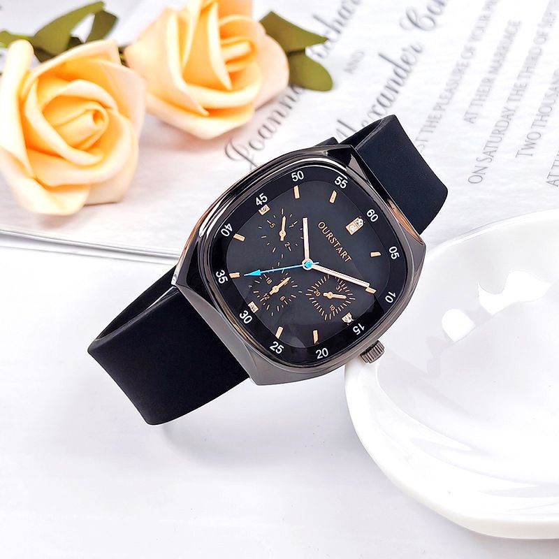 Unisex Quartz Watch - Durable Silicone Strap Casual Wristwatch for School & Daily Wear, Fashion & Lightweight