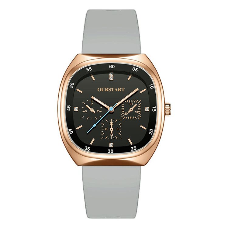 Unisex Quartz Watch - Durable Silicone Strap Casual Wristwatch for School & Daily Wear, Fashion & Lightweight