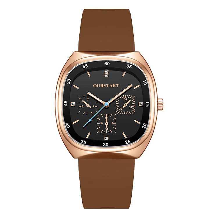 Unisex Quartz Watch - Durable Silicone Strap Casual Wristwatch for School & Daily Wear, Fashion & Lightweight