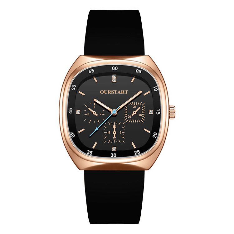 Unisex Quartz Watch - Durable Silicone Strap Casual Wristwatch for School & Daily Wear, Fashion & Lightweight