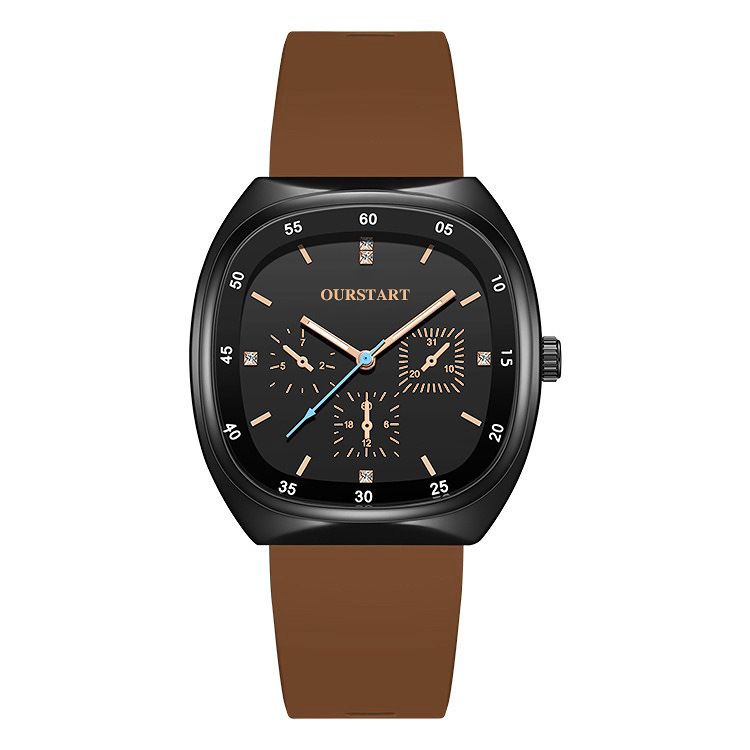 Unisex Quartz Watch - Durable Silicone Strap Casual Wristwatch for School & Daily Wear, Fashion & Lightweight