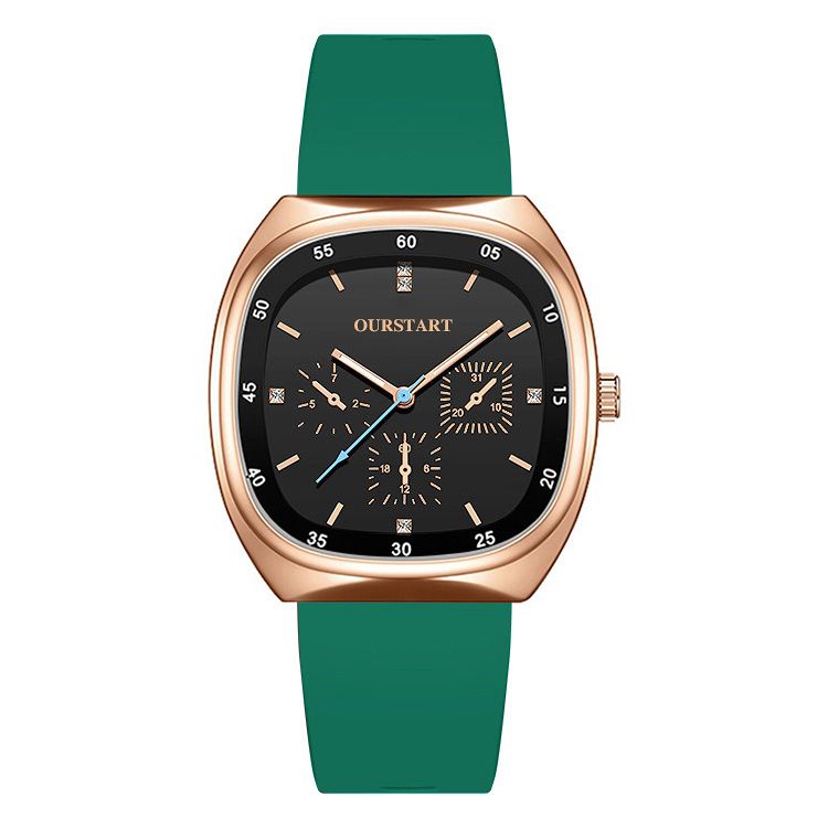 Unisex Quartz Watch - Durable Silicone Strap Casual Wristwatch for School & Daily Wear, Fashion & Lightweight