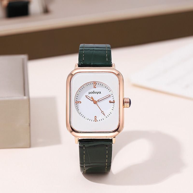 2025 African Women's Square Quartz Watch - Luminous Dial & Durable Leather Strap, Casual Dress Watch for Everyday Elegance (Adjustable Fit)