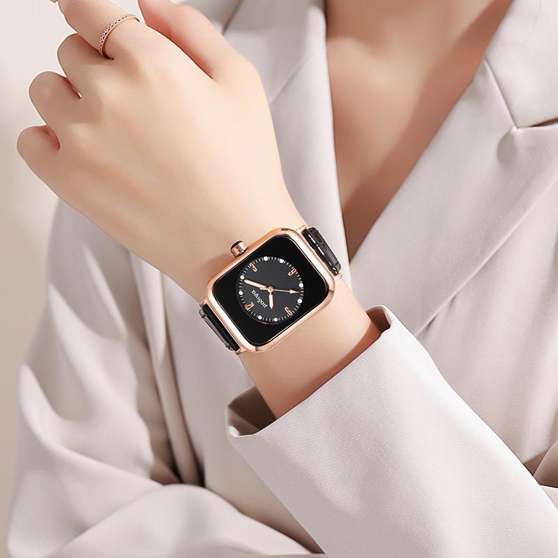 2025 African Women's Square Quartz Watch - Luminous Dial & Durable Leather Strap, Casual Dress Watch for Everyday Elegance (Adjustable Fit)
