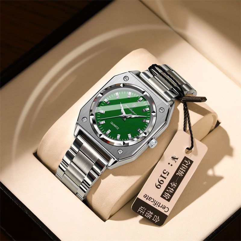 Swiss Luxury Women's Watches Retro Square Dial Luminous Hands  Stainless Steel Waterproof Quartz Watch Business Casual Elegant Ladies Wristwatch