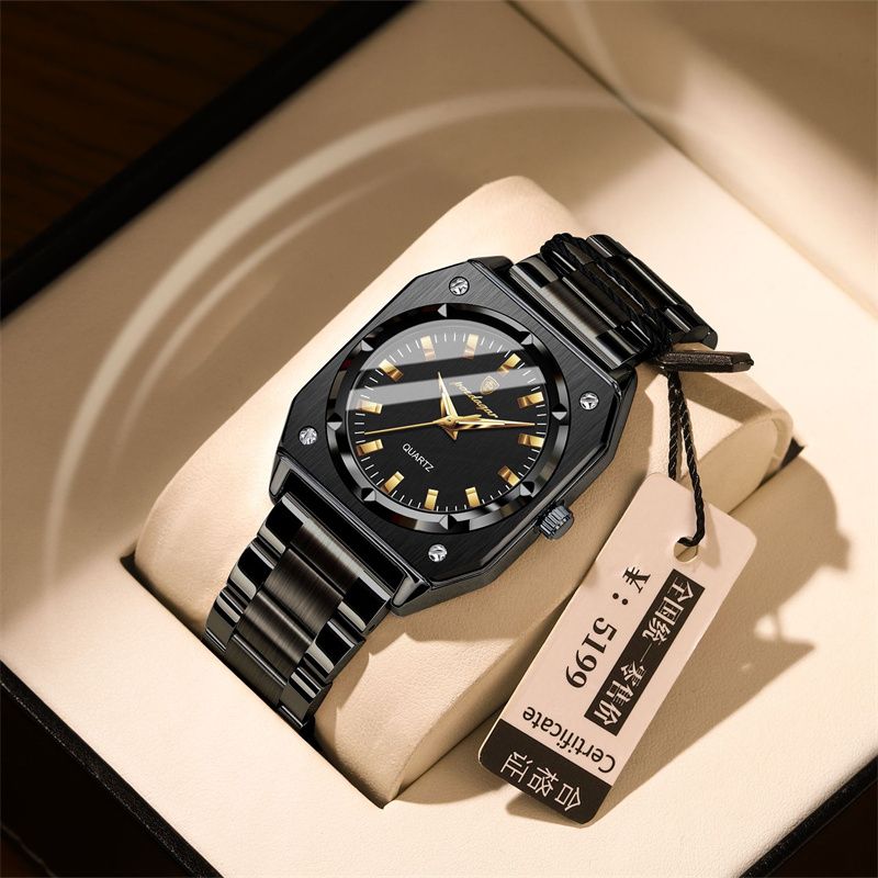 Swiss Luxury Women's Watches Retro Square Dial Luminous Hands  Stainless Steel Waterproof Quartz Watch Business Casual Elegant Ladies Wristwatch