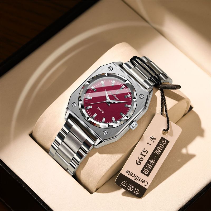 Swiss Luxury Women's Watches Retro Square Dial Luminous Hands  Stainless Steel Waterproof Quartz Watch Business Casual Elegant Ladies Wristwatch