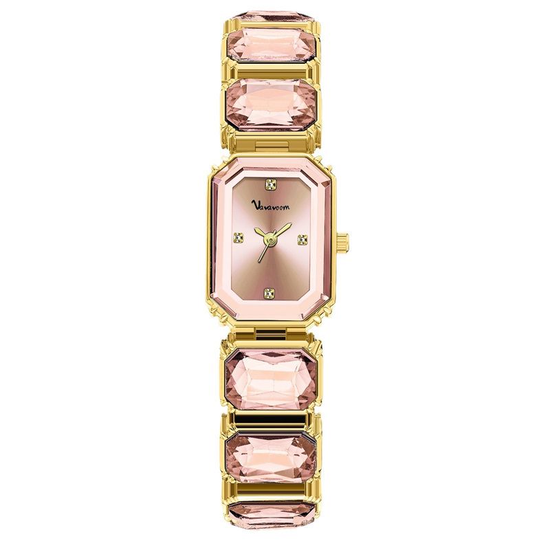 2025 New Trendy Luxury Diamond-Encrusted Women's Watch Square Dial Waterproof Quartz Ice Watch - Crystal Bracelet Design | Elegant Individuality & Professional Chic Style