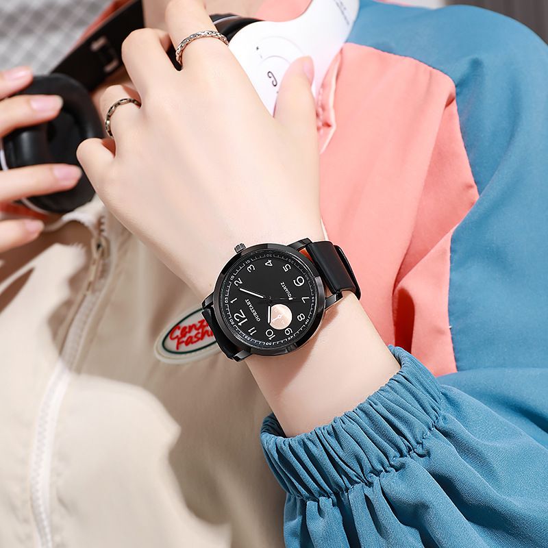 New Premium Men's Quartz Watches - Round Large Dial with Silicone Strap & Numeral Markings Wrist Watch for Teen Students Chronograph