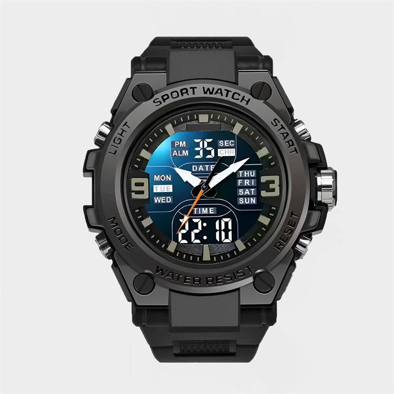 2025 Cool Teen Sports Watch Multifunctional Digital Alarm Luminous Display 30M Waterproof - Stylish Watch for Boys & Young Men in School & Fitness