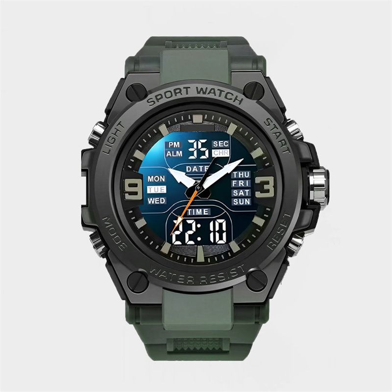 2025 Cool Teen Sports Watch Multifunctional Digital Alarm Luminous Display 30M Waterproof - Stylish Watch for Boys & Young Men in School & Fitness