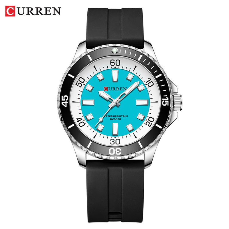 CURREN New Stylish Quartz Watch - Premium Waterproof Luminous Silicone Couple's Watches Suitable for Both Men and Women