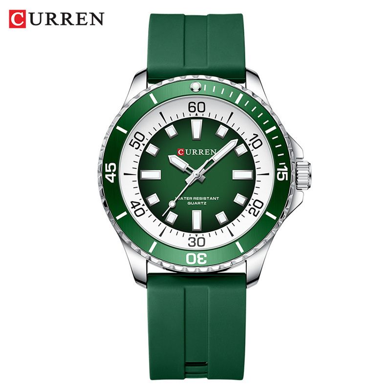 CURREN New Stylish Quartz Watch - Premium Waterproof Luminous Silicone Couple's Watches Suitable for Both Men and Women