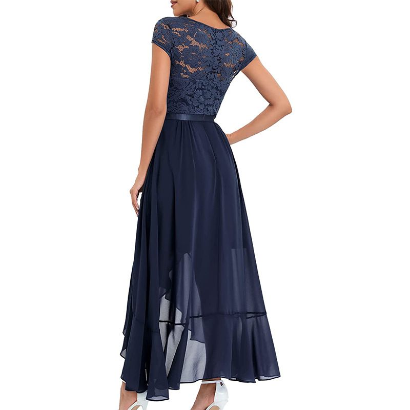 New Fashion Elegant Lace Evening Gown & Bridesmaid Dress: Women's Formal Long Party Dress for Banquet, Wedding, and Special Occasions