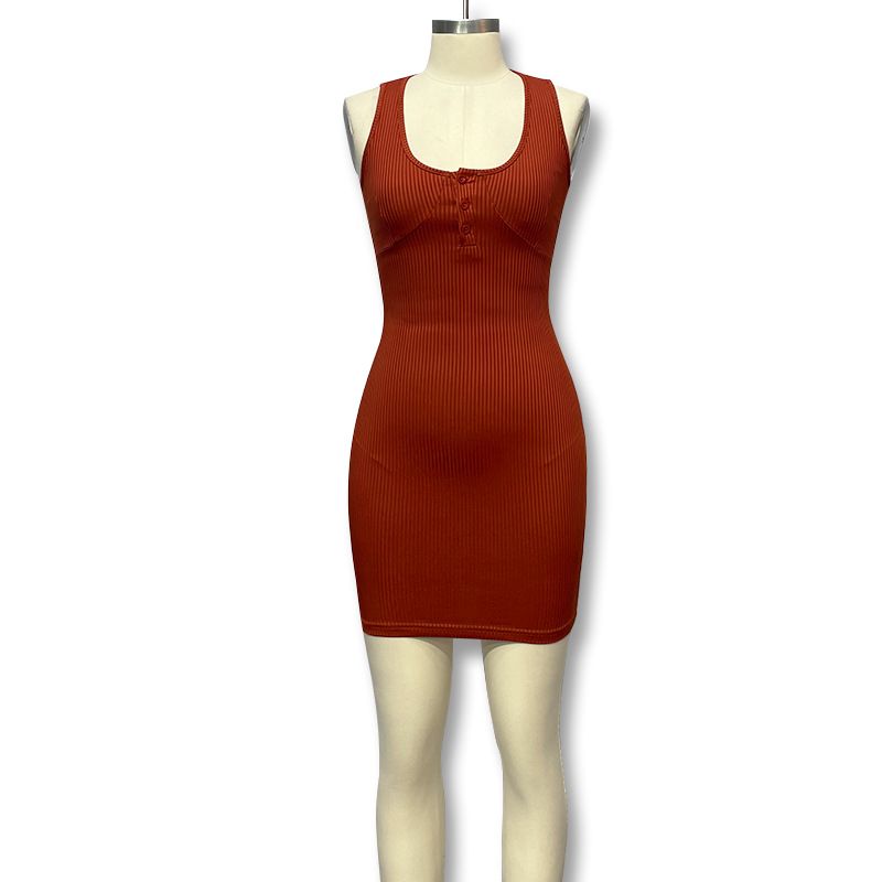 2025 Summer Women's Sexy Deep V-Neck Bodycon Dress - Stretchy Sleeveless Solid Color Mini Pencil Dress for Night Out & Beach Party | Tencel Blend Tummy Control Clubwear