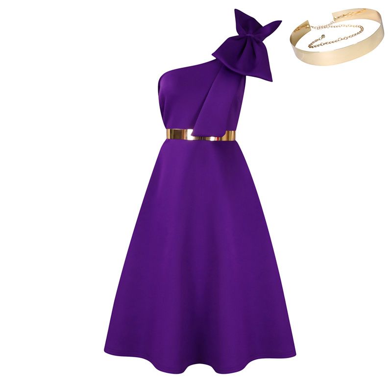 High-Quality Plus Size Women's Summer Dresses - Stylish Off-Shoulder Bowknot Banquet Gown - African Ladies' Maxi Dress for Parties