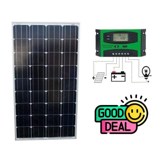 Solarmax 200Watts Solar Panel All Weather Monocrystalline 200 Watts Solar Panel 25 Years Warranty + Free 10AH Solar Charge Controller Solar Power Regulator