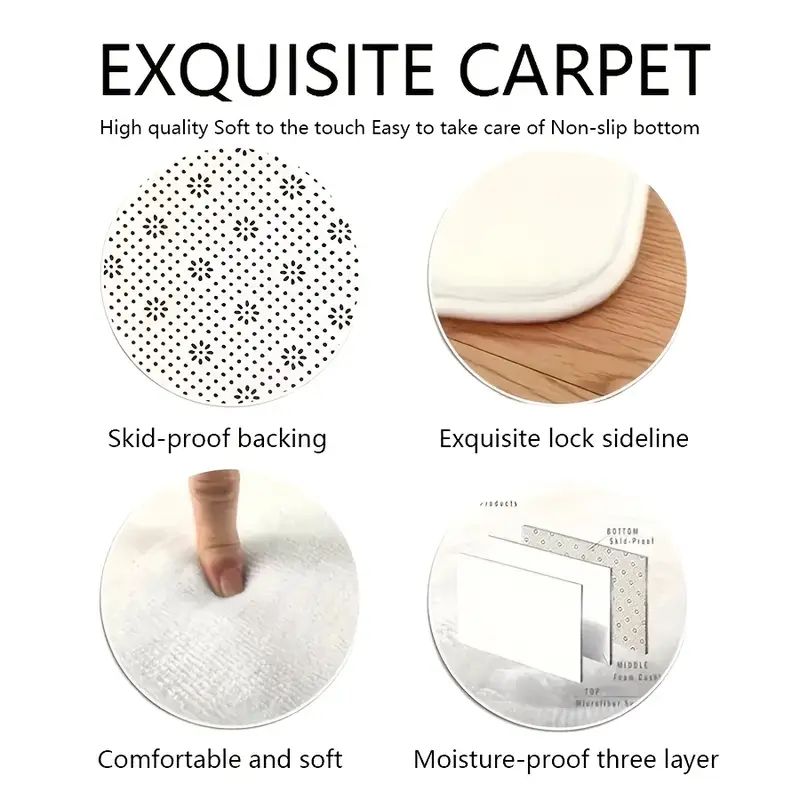 2 Pieces Kitchen Rug Set Anti-fatigue Kitchen Mat Dirt Resistant Backing Mat Throw Rug for Kitchen Doormat Runner Rug Set Floor Carpet Household Carpet Home Decor