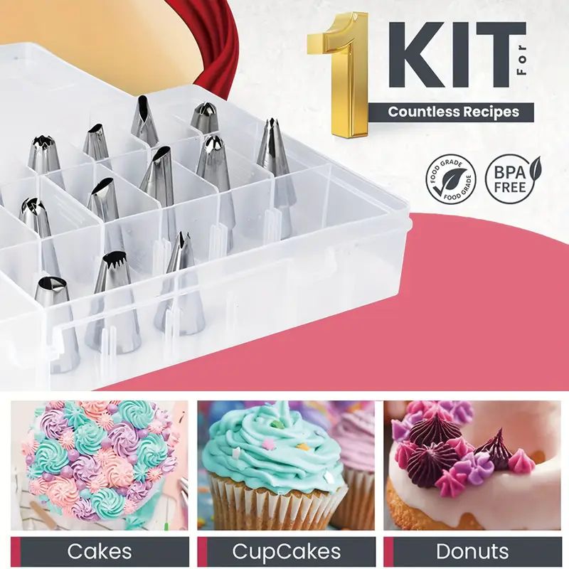 【Promotion】100 PCS Cake Decoration Set Baking Tools Cake Decorating Stand Tools Kitchenware Bake Ware Kitchen Ware Kitchen Items