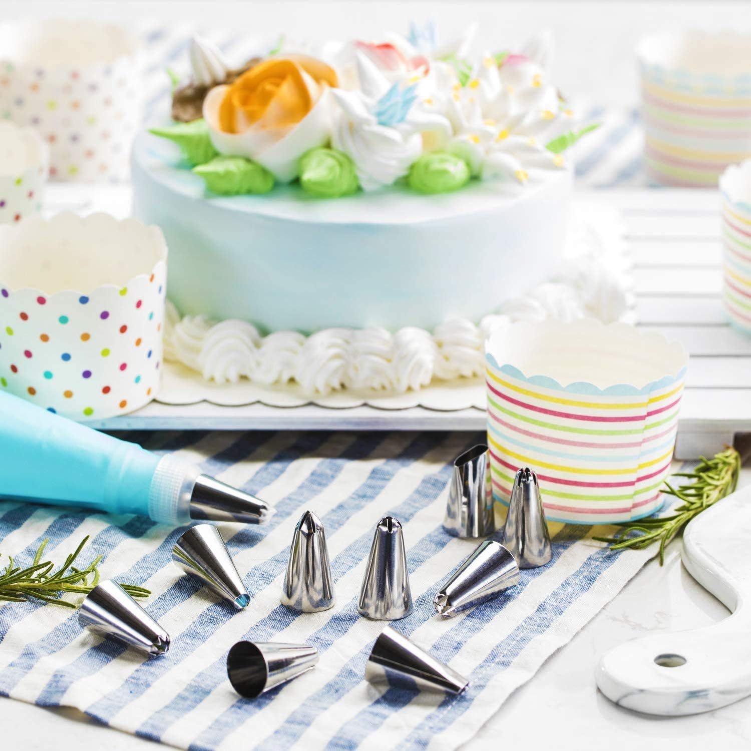 【Promotion】100 PCS Cake Decoration Set Baking Tools Cake Decorating Stand Tools Kitchenware Bake Ware Kitchen Ware Kitchen Items
