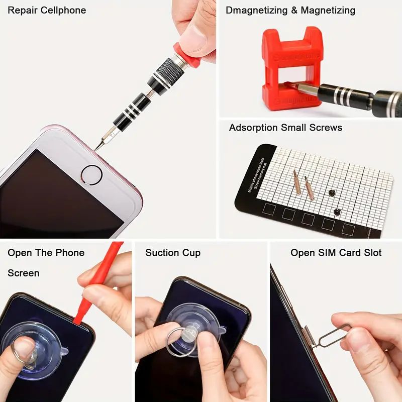115-in-1 Upgrade Screwdriver Set Strong Magnetic High Hardness Multifunctional Household Repair Tools Kit Handle Computer PC Laptop Mobile Phone Equipment Repair Screwdrive Kit Hand Tools