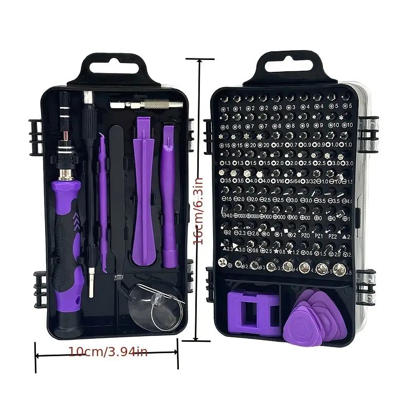 115-in-1 Upgrade Screwdriver Set Strong Magnetic High Hardness Multifunctional Household Repair Tools Kit Handle Computer PC Laptop Mobile Phone Equipment Repair Screwdrive Kit Hand Tools