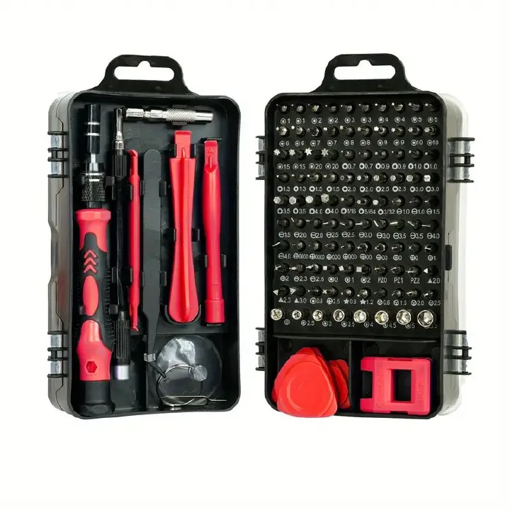 【Promotion】115-in-1 Upgrade Screwdriver Set Strong Magnetic High Hardness Multifunctional Household Repair Tools Kit Handle Computer PC Laptop Mobile Phone Equipment Repair Screwdrive Kit Hand Tools