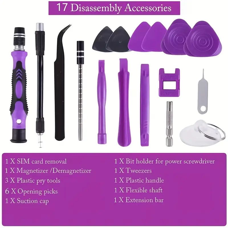 115-in-1 Upgrade Screwdriver Set Strong Magnetic High Hardness Multifunctional Household Repair Tools Kit Handle Computer PC Laptop Mobile Phone Equipment Repair Screwdrive Kit Hand Tools