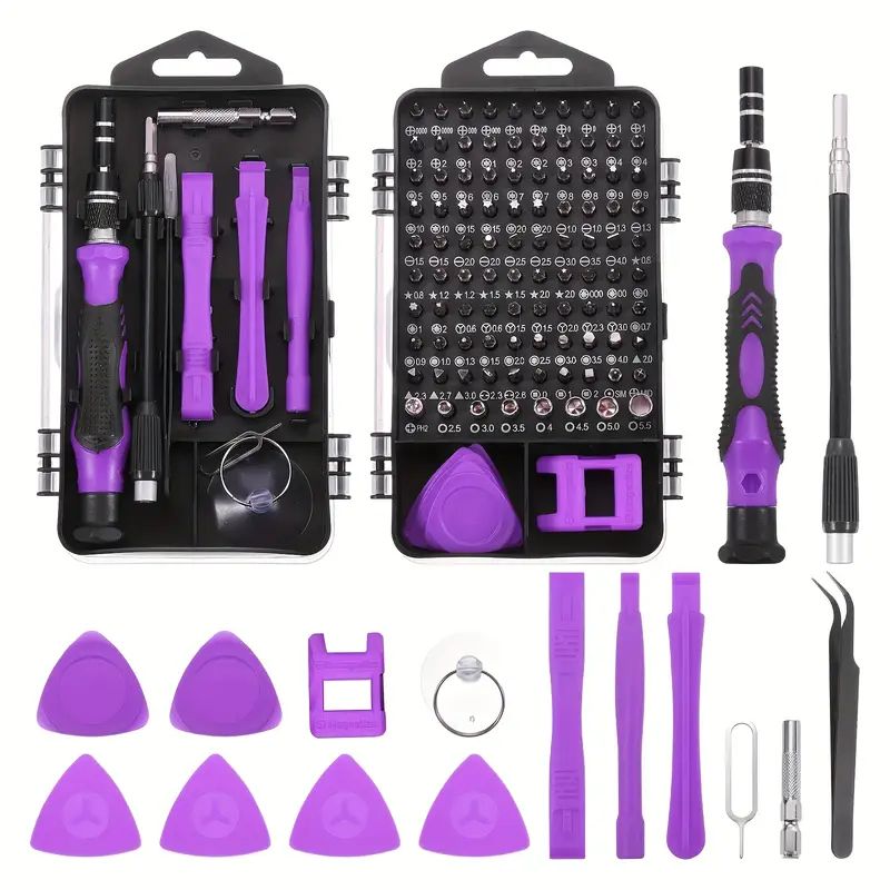 115-in-1 Upgrade Screwdriver Set Strong Magnetic High Hardness Multifunctional Household Repair Tools Kit Handle Computer PC Laptop Mobile Phone Equipment Repair Screwdrive Kit Hand Tools